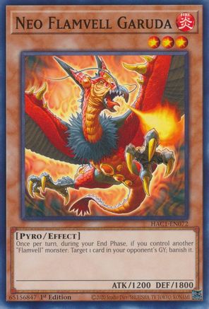 Neo Flamvell Garuda (HAC1-EN072) - Hidden Arsenal: Chapter 1 1st Edition