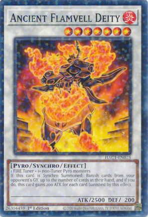 Ancient Flamvell Deity (Duel Terminal) (HAC1-EN075) - Hidden Arsenal: Chapter 1 1st Edition