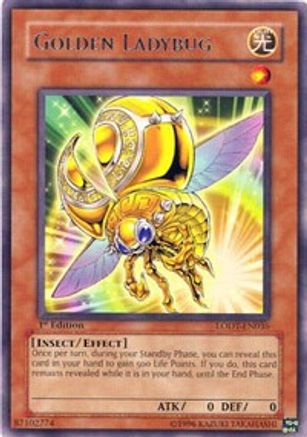 Golden Ladybug (LODT-EN036) - Light of Destruction 1st Edition