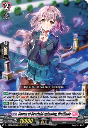 Canon of Overlaid-spinning, Dietlinde (D-LBT02/005EN) - D-LBT02: Lyrical Monasterio ~It's a New School Term!~