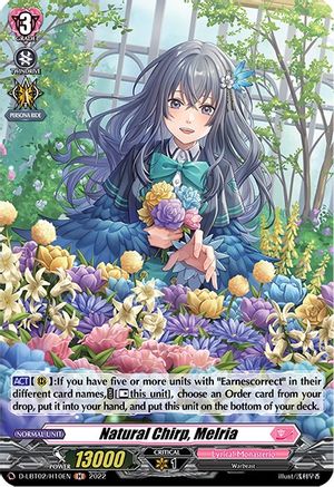 Natural Chirp, Melria (Holo) (D-LBT02/H10EN) - D-LBT02: Lyrical Monasterio ~It's a New School Term!~