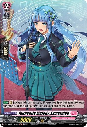 Authentic Melody, Esmeralda (Holo) (D-LBT02/H14EN) - D-LBT02: Lyrical Monasterio ~It's a New School Term!~