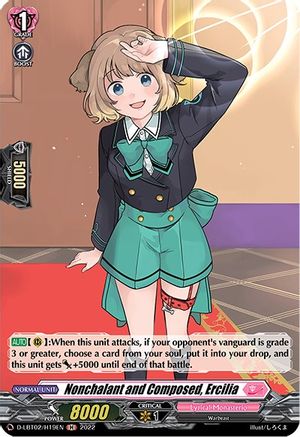 Nonchalant and Composed, Ercilia (Holo) (D-LBT02/H19EN) - D-LBT02: Lyrical Monasterio ~It's a New School Term!~