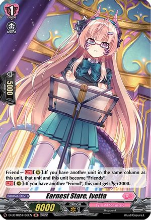 Earnest Stare, Ivetta (Holo) (D-LBT02/H36EN) - D-LBT02: Lyrical Monasterio ~It's a New School Term!~