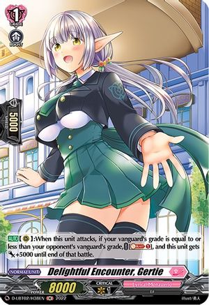 Delightful Encounter, Gertie (Holo) (D-LBT02/H38EN) - D-LBT02: Lyrical Monasterio ~It's a New School Term!~