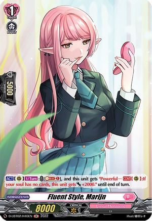 Fluent Style, Marijn (Holo) (D-LBT02/H40EN) - D-LBT02: Lyrical Monasterio ~It's a New School Term!~