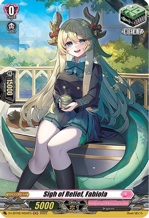 Sigh of Relief, Fabiola (Holo) (D-LBT02/H50EN) - D-LBT02: Lyrical Monasterio ~It's a New School Term!~