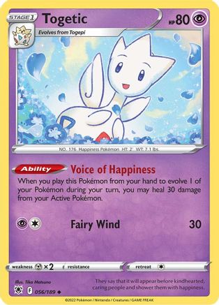 Togetic 056/189 SWSH10 Astral Radiance - Uncommon