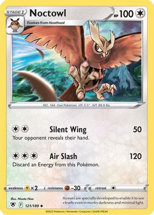 Noctowl 121/189 SWSH10 Astral Radiance - Uncommon