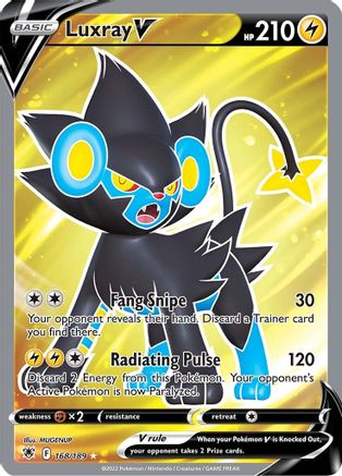 Luxray V (Full Art) 168/189 - Holofoil SWSH10 Astral Radiance - Ultra Rare