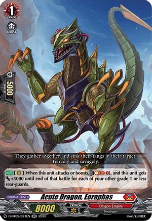 Acute Dragon, Eoraphas (D-BT05/021EN) - D-BT05: Triumphant Return of the Brave Heroes