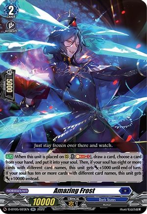 Amazing Frost (D-BT05/023EN) - D-BT05: Triumphant Return of the Brave Heroes