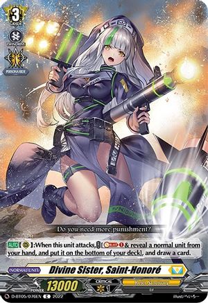 Divine Sister, Saint-Honore (D-BT05/076EN) - D-BT05: Triumphant Return of the Brave Heroes