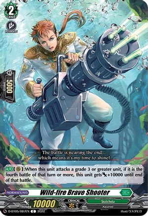 Wild-fire Brave Shooter (D-BT05/087EN) - D-BT05: Triumphant Return of the Brave Heroes