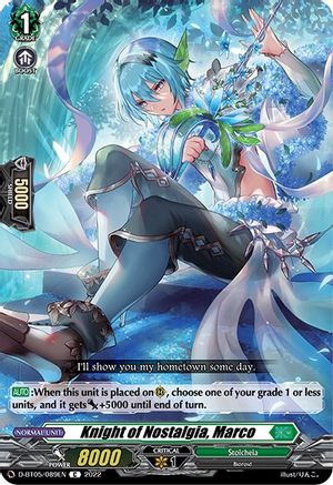 Knight of Nostalgia, Marco (D-BT05/089EN) - D-BT05: Triumphant Return of the Brave Heroes