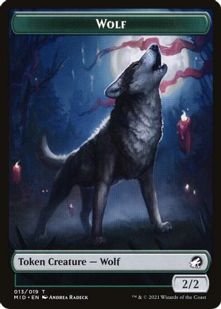 Wolf (013) // Treasure (015) Double-Sided Token (Challenger 2022) (UMP-13 // 15) - Unique and Miscellaneous Promos