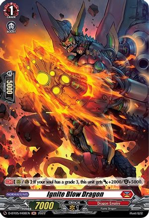 Ignite Blow Dragon (Holo) (D-BT05/H08EN) - Triumphant Return of the Brave Heroes