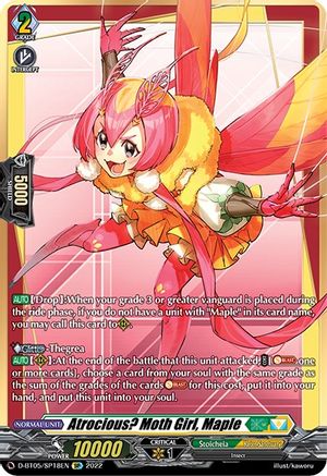 Atrocious? Moth Girl, Maple (SP) (D-BT05/SP18EN) - Triumphant Return of the Brave Heroes
