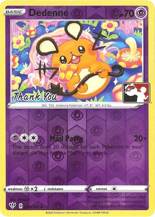Dedenne 078/189 - Reverse Holofoil League & Championship Cards - Promo