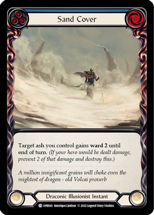 Sand Cover (Blue) (UPR041) - Uprising Rainbow Foil