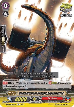 Bombardment Dragon, Argenwerfer (D-PS01/066EN) - D-PS01: P Clan Collection 2022