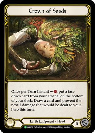 Crown of Seeds (Golden) - FAB052 (FAB052) - Flesh and Blood: Promo Cards Cold Foil