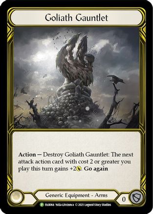 Goliath Gauntlet (Golden) - FAB064 (FAB064) - Flesh and Blood: Promo Cards Cold Foil