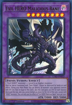 Evil HERO Malicious Bane (LDS3-EN033) - Legendary Duelists: Season 3 1st Edition
