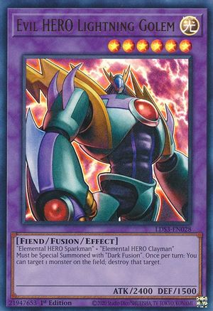 Evil HERO Lightning Golem (LDS3-EN028) - Legendary Duelists: Season 3 1st Edition