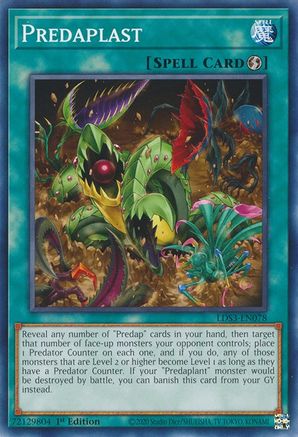 Predaplast (LDS3-EN078) - Legendary Duelists: Season 3 1st Edition