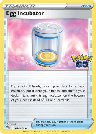 Egg Incubator 066/078 - Reverse Holofoil Pokemon GO - Uncommon