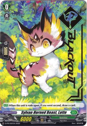 Sylvan Horned Beast, Lotte (Hot Stamped) (D-PR/097EN 2022) - D Promo Cards