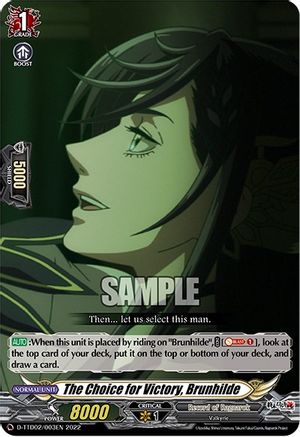 The Choice for Victory, Brunhilde (D-TTD02/003EN) - D-TTD02: Record of Ragnarok