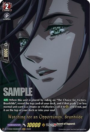 Watching for an Opportunity, Brunhilde (RGR) (D-TTD02/RGR02EN) - D-TTD02: Record of Ragnarok