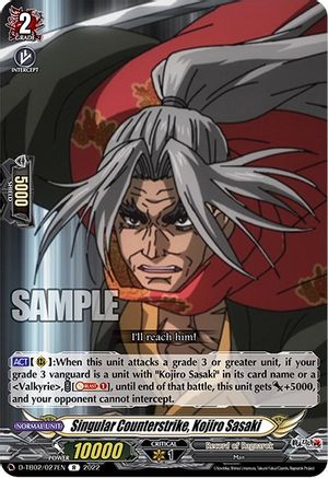 Singular Counterstrike, Kojiro Sasaki (D-TB02/027EN) - D-TB02: Record of Ragnarok