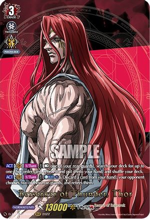 Berserker of Thunder, Thor (RGR) (D-TB02/RGR09EN) - D-TB02: Record of Ragnarok