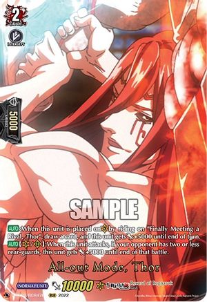 All-out Mode, Thor (RGR) (D-TB02/RGR47EN) - D-TB02: Record of Ragnarok