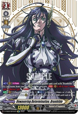 Unwavering Determination, Brunhilde (SP) (D-TB02/SP01EN) - D-TB02: Record of Ragnarok
