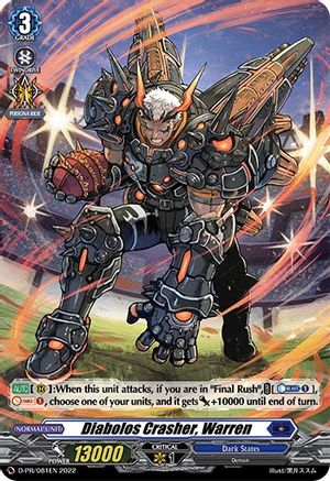 Diabolos Crasher, Warren (Foil) (D-PR/081EN) - D Promo Cards