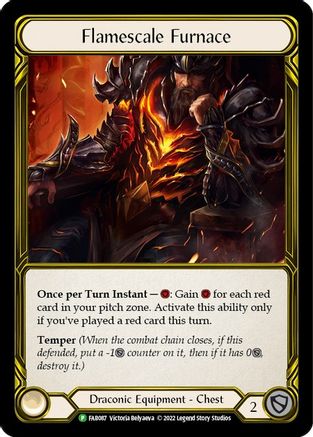 Flamescale Furnace (Golden) (FAB087) - Flesh and Blood: Promo Cards Cold Foil