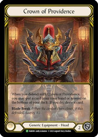 Crown of Providence (Golden) - FAB088 (FAB088) - Flesh and Blood: Promo Cards Cold Foil