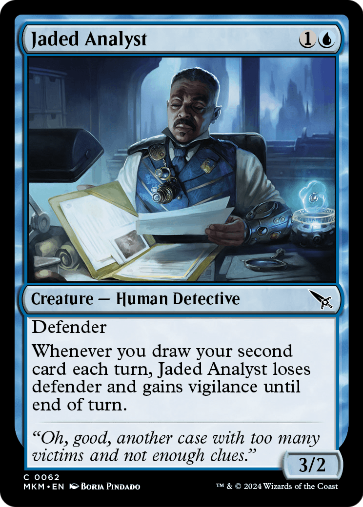 Jaded Analyst (MKM-062) - Murders at Karlov Manor