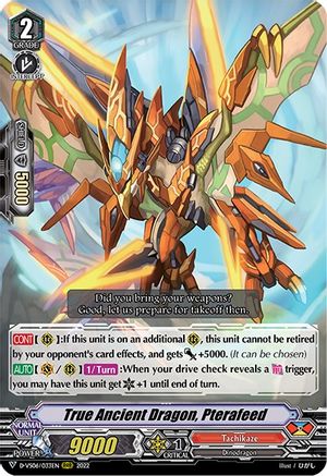 True Ancient Dragon, Pterafeed (D-VS06/033EN) - D-VS06: V Clan Collection Vol.6