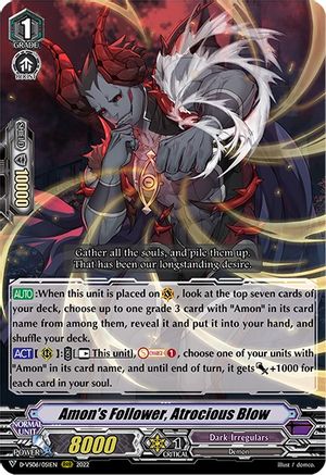Amon's Follower, Atrocious Blow (D-VS06/051EN) - D-VS06: V Clan Collection Vol.6