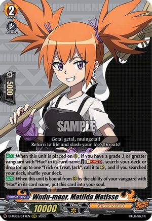 Wudu-maer, Matilda Matisse (D-TB03/017EN) - D-TB03: Shaman King