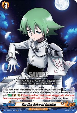 For the Sake of Justice (D-TB03/047EN) - D-TB03: Shaman King