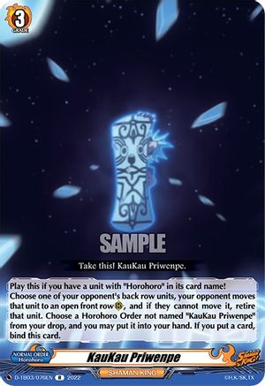 KauKau Priwenpe (D-TB03/076EN) - D-TB03: Shaman King