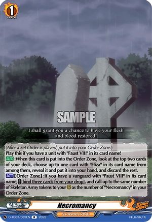 Necromancy (D-TB03/082EN) - D-TB03: Shaman King