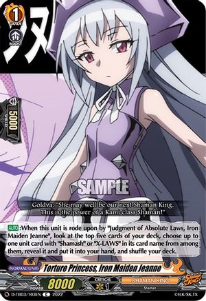 Torture Princess, Iron Maiden Jeanne (D-TB03/103EN) - D-TB03: Shaman King