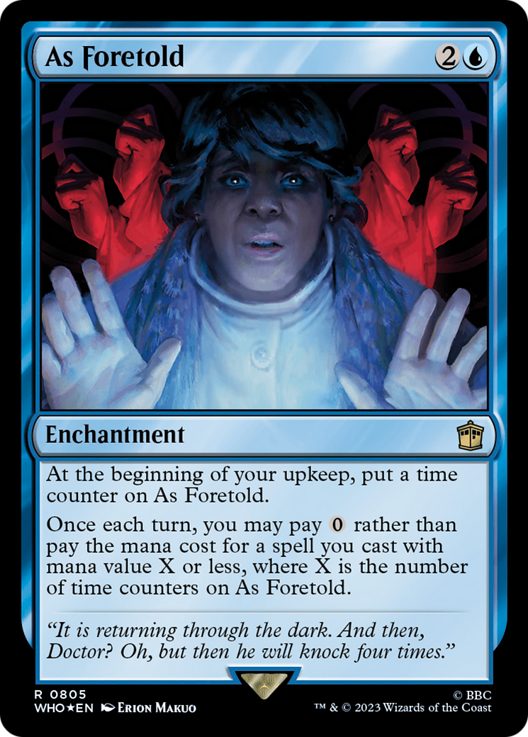 As Foretold (Surge Foil) (WHO-805) - Doctor Who Foil